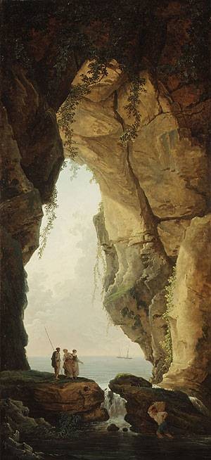 Hubert Robert The Mouth of a Cave